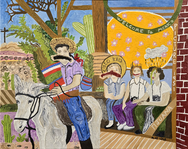 Tourists, Painting, Oil on canvas. - Ayin Es